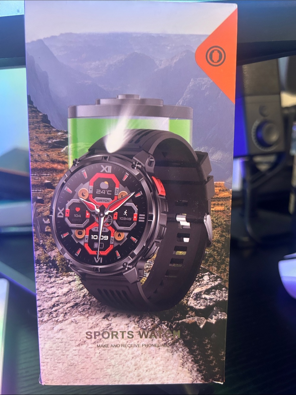 Sports Smartwatch - Black and Red